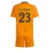 Real Madrid Ferland Mendy #23 Bortedraktsett Barn 2024-25 Kortermet (+ Korte bukser)